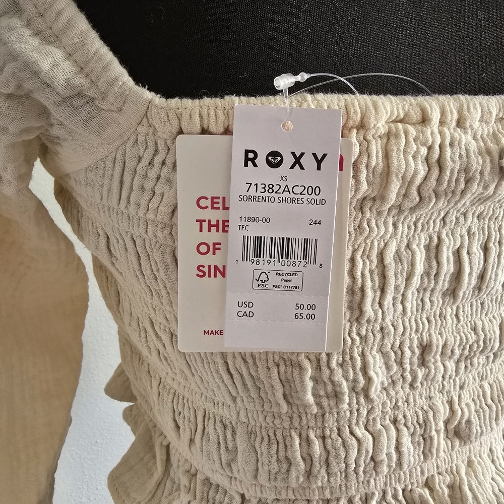 NWT Roxy Sorrento Shores Top - XS - Picture 7 of 8